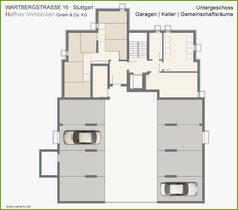 Grundriss Wartbergstrasse Untergeschoss